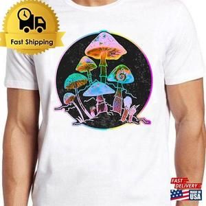 Mushrooms Night Dark Meme Tee Gamer Cult Movie T-Shirt Classic